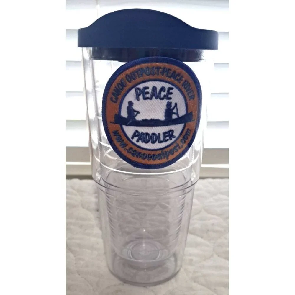 Tervis 24 Oz. Tumbler Peace Paddler Canoe Outpost-Peace River Blue Lid